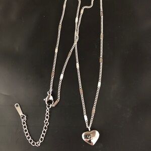 Minimalist Heart  "Love"  Necklace